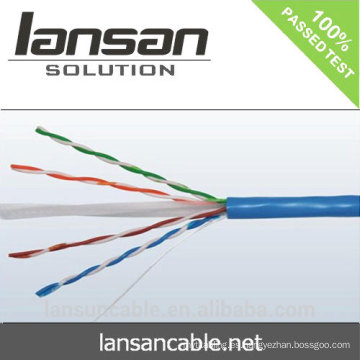 UTP cable gato 6 jacked LSZH, FR PVC, PVC (CE, UL, ISO, RoHS)